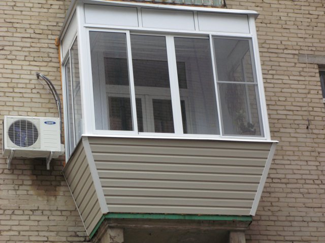 Остекление балконов в хрущевке с выносом по цене от производителя Егорьевск