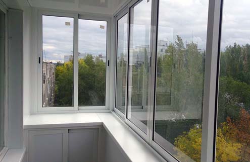 Чем лучше застеклить балкон пластиком или алюминием Егорьевск