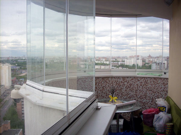 Остекление балконов: эркерных, круглых, закругленных Егорьевск