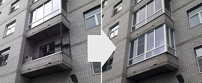Остекление открытого балкона в Егорьевск Егорьевск